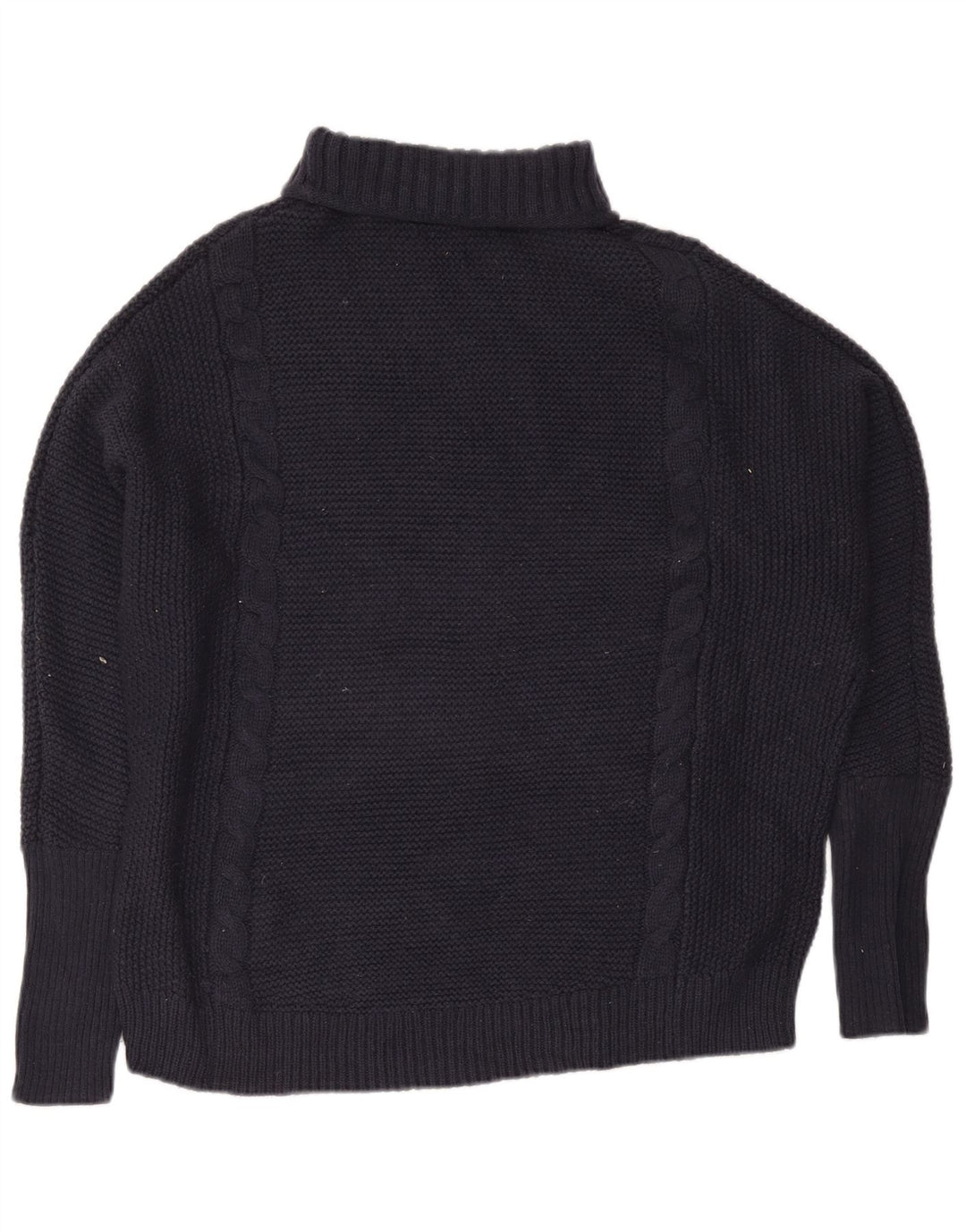 Damski sweter oversize Gap z wywijanym dekoltem UK 16, duży granatowy nylon