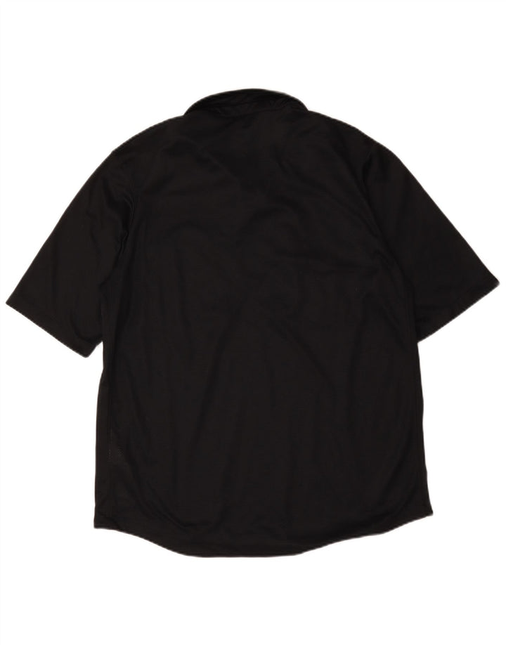 Męska koszulka polo Nike Dri Fit, duża, czarna, bawełniana