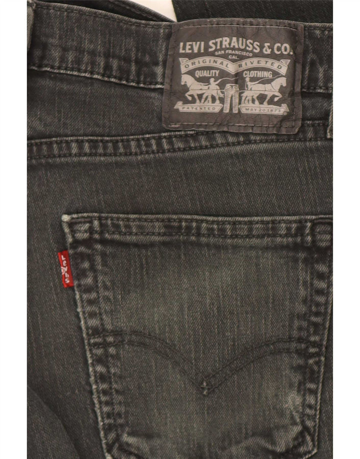 Męskie jeansy slim fit Levi's W30 L30 Czarna bawełna