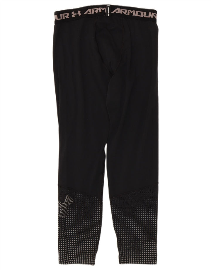 Legginsy chłopięce Under Armour Cold Gear Graphic 13-14 lat XL, czarne, poliestrowe