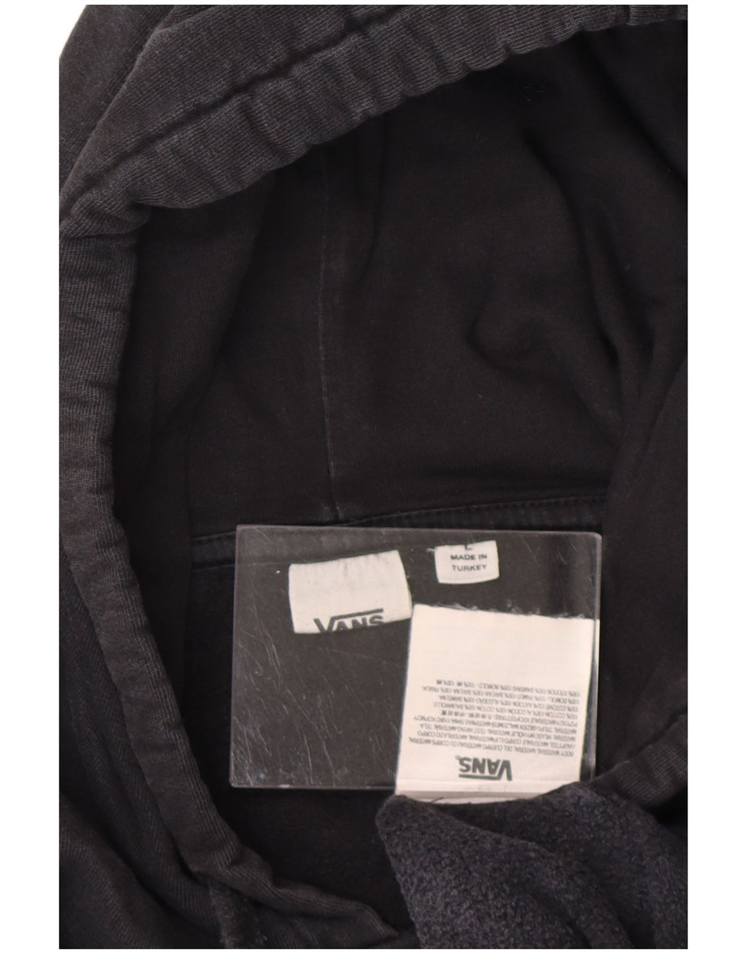 Damski sweter oversize z kapturem VANS, UK 16, duży, granatowy, bawełniany