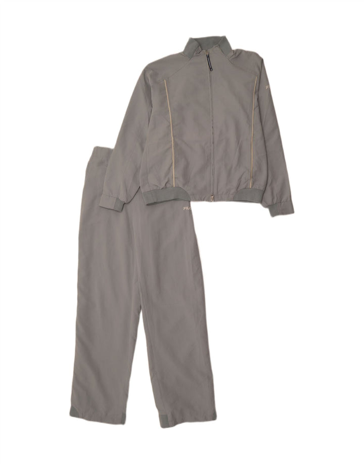 FILA Womens Full Tracksuit UK 14 Medium  Grey Polyester Vintage Fila and Second-Hand Fila from Messina Hembry 