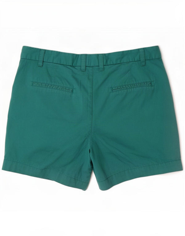 Marks & Spencer Womens Chino Shorts UK 14 Medium W30 Blue Cotton