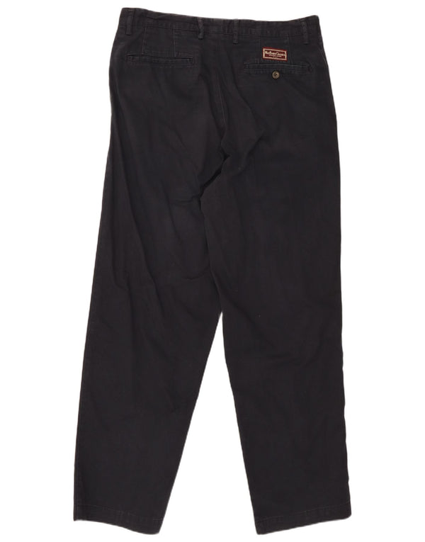 Męskie proste spodnie Chino Marlboro Classics EU 52 XL W38 L31 Granatowe