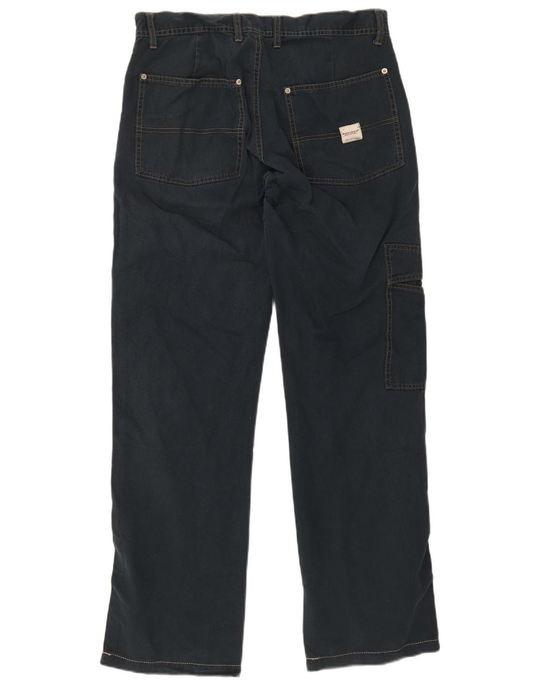 Męskie proste dżinsy Woolrich W32 L32 Granatowa bawełna