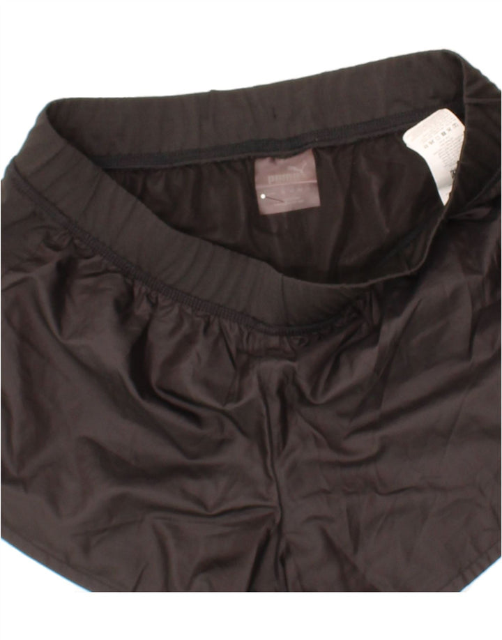 PUMA Womens Sport Shorts UK 12 Medium Black Polyester Vintage Puma and Second-Hand Puma from Messina Hembry 