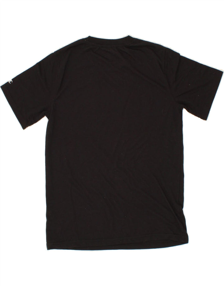 CHAMPION Boys Graphic T-Shirt Top 10-11 Years Large  Black Polyester Vintage Champion and Second-Hand Champion from Messina Hembry 