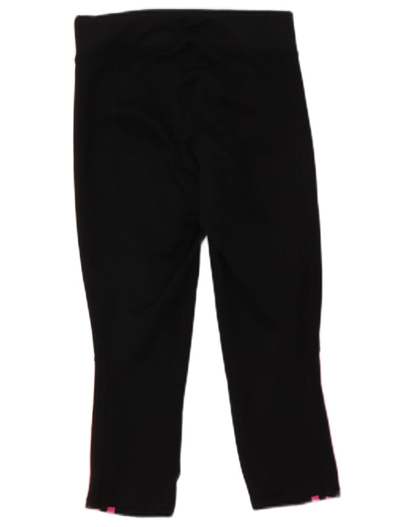 Damskie legginsy Adidas Capri UK 8, małe, czarne, poliestrowe