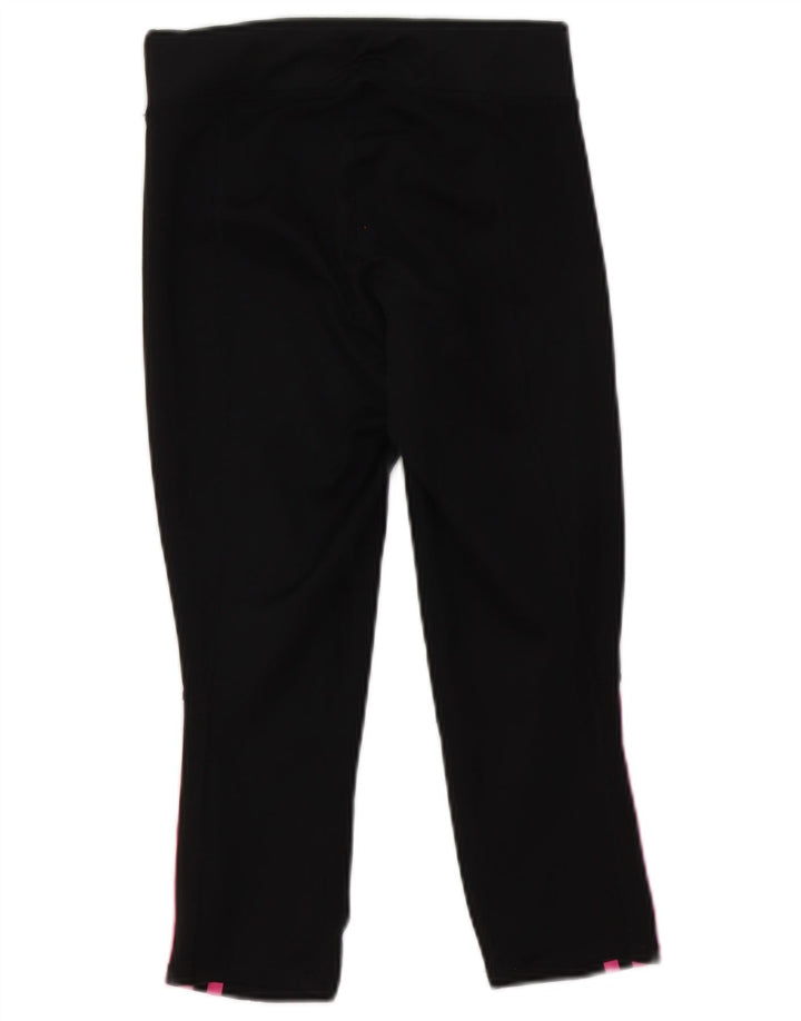 Damskie legginsy Adidas Capri UK 8, małe, czarne, poliestrowe