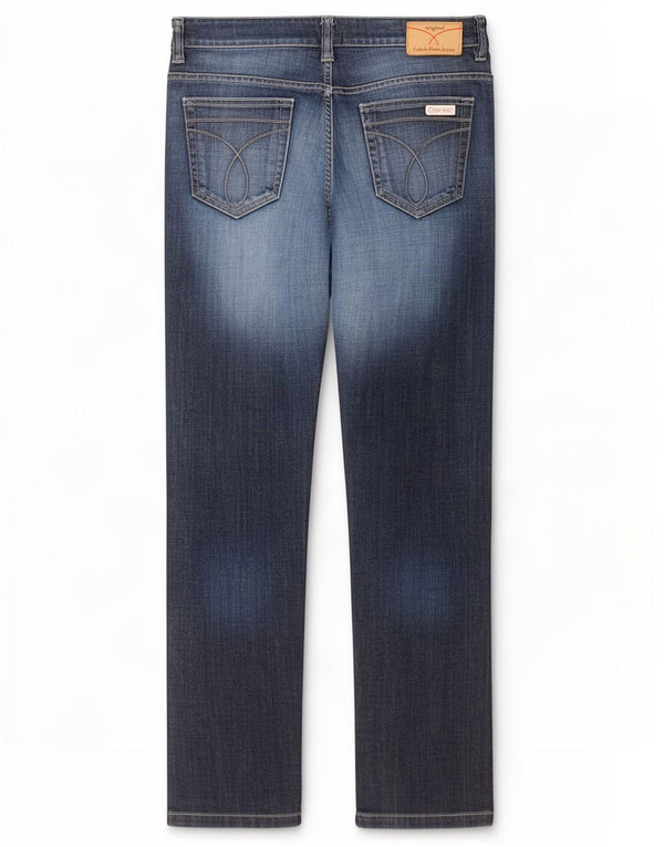 Męskie jeansy Calvin Klein w trudnej sytuacji W34 L34 granatowe