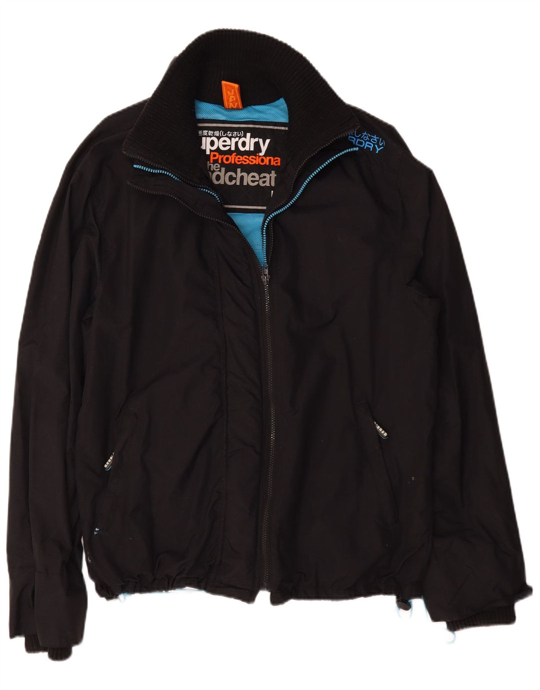Męska kurtka wiatrówka Superdry Graphic UK 44 2XL Czarny nylon