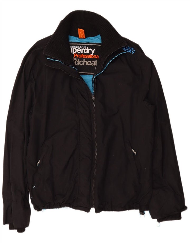 Męska kurtka wiatrówka Superdry Graphic UK 44 2XL Czarny nylon