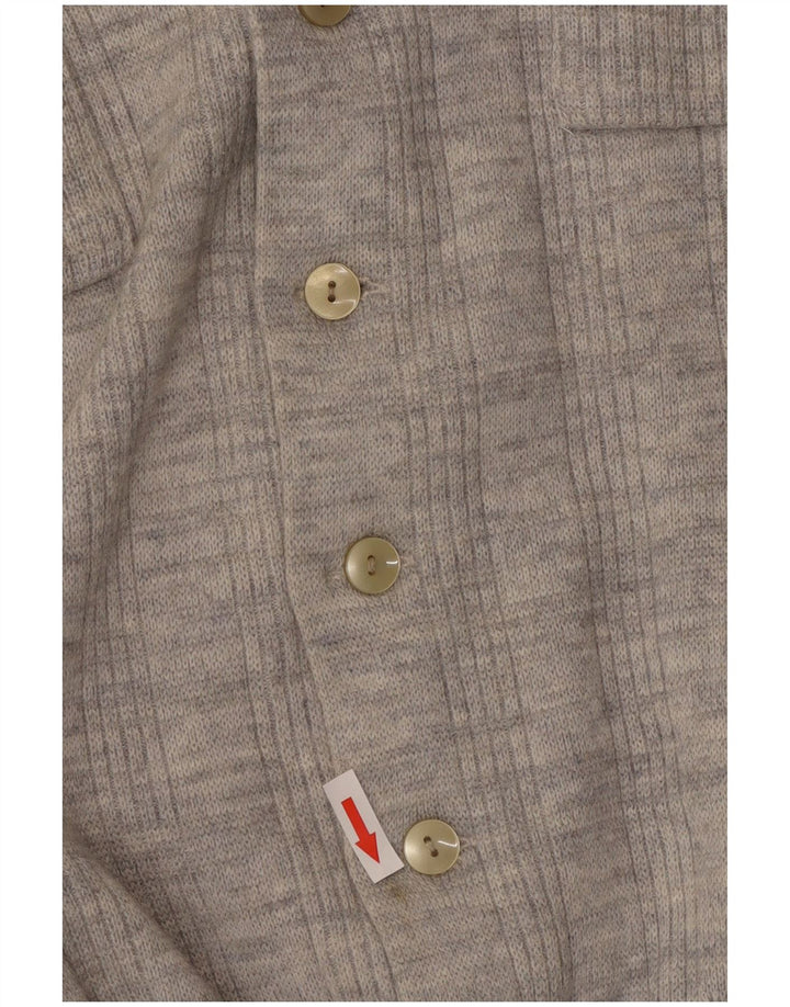 Sweter damski w stylu vintage, UK 14, średni szary