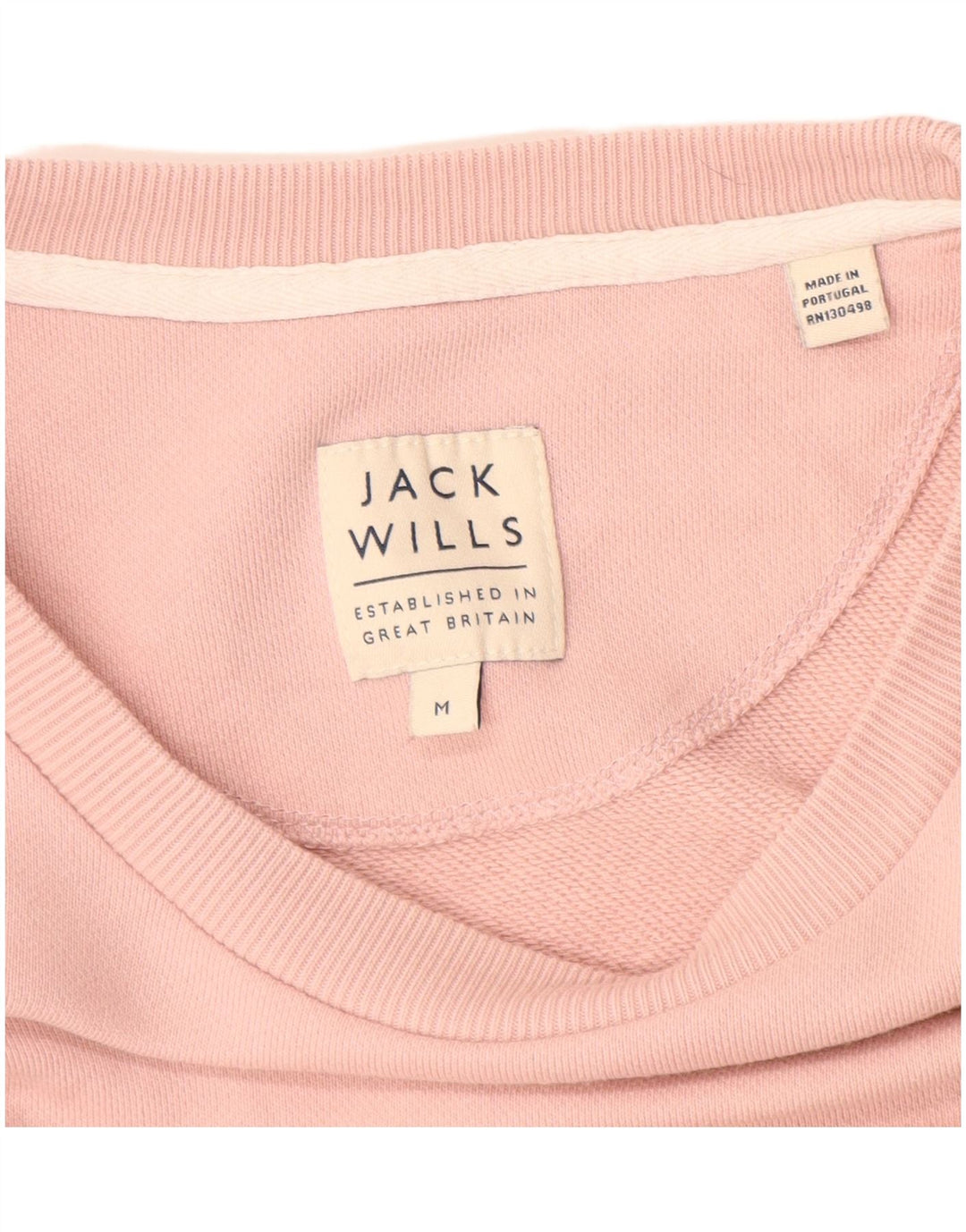 Męska bluza z grafiką JACK WILLS, średnioróżowa, bawełniana