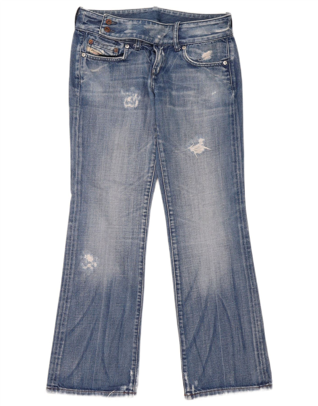 Damskie jeansy Diesel w trudnej sytuacji Bootcut W29 L29 Niebieskie bawełniane