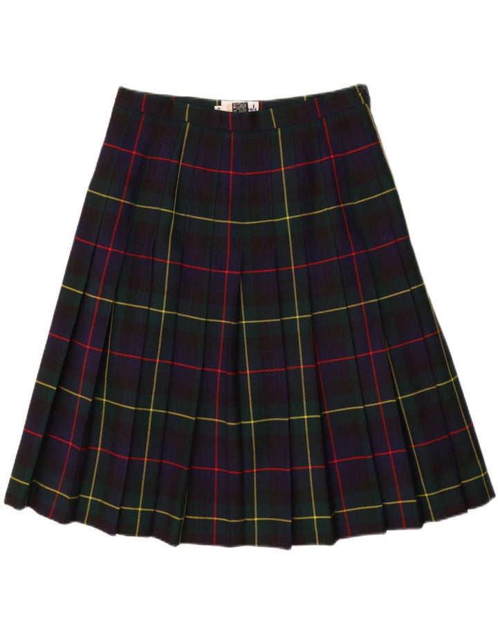 Spódnica damska Pringle Nóż plisowana EU 42 Duża W30 Granatowa krata