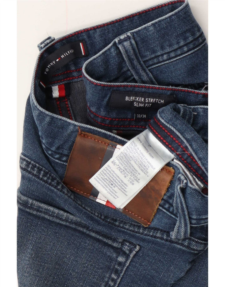 Damskie dżinsy Tommy Hilfiger Bleecker Slim W32 L34 Niebieska bawełna