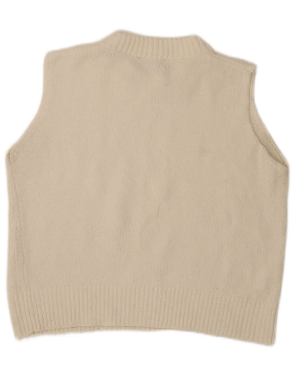 Damski podkoszulek Zara Crop Vest UK 16, duży w kolorze złamanej bieli