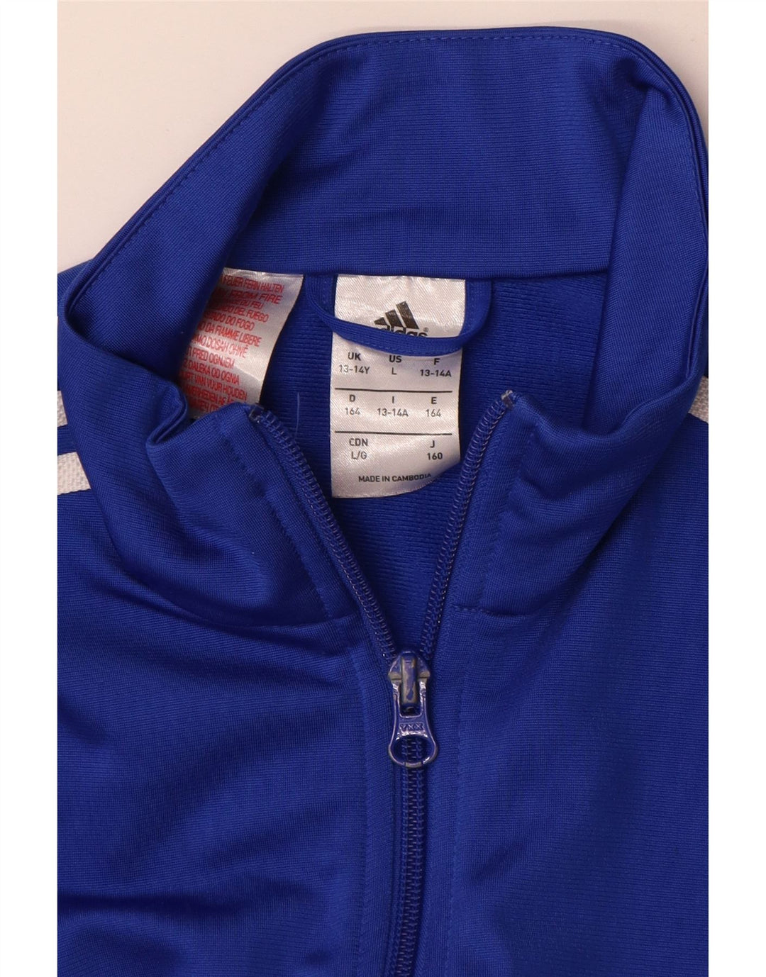 Chłopięca bluza dresowa Adidas 13-14 lat, niebieska, poliestrowa