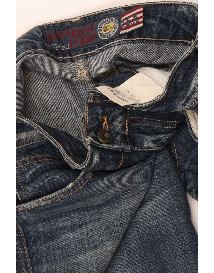 Damskie jeansy slim Roy Rogers W30 L27 Niebieskie bawełniane