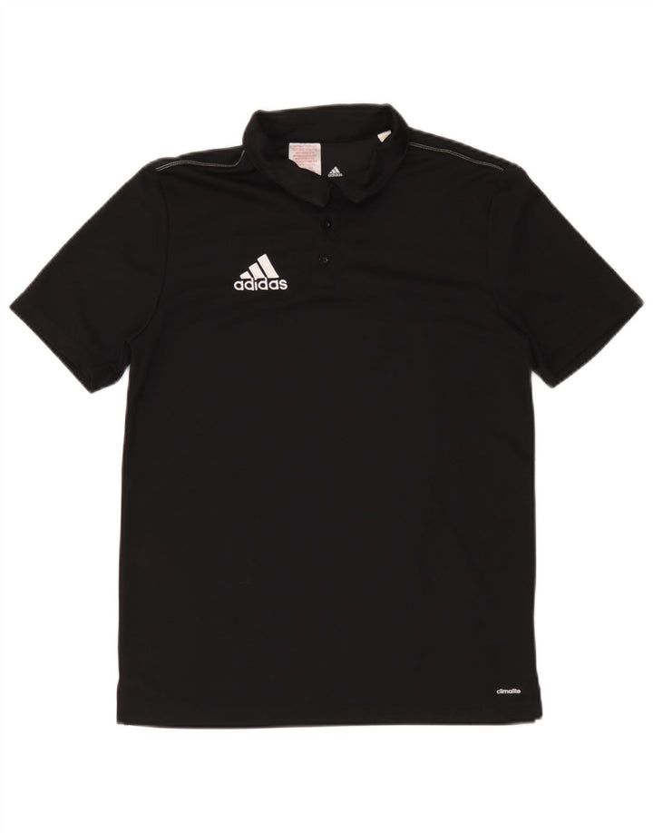 Chłopięca koszulka polo Adidas Climalite 13-14 lat, czarna, poliestrowa