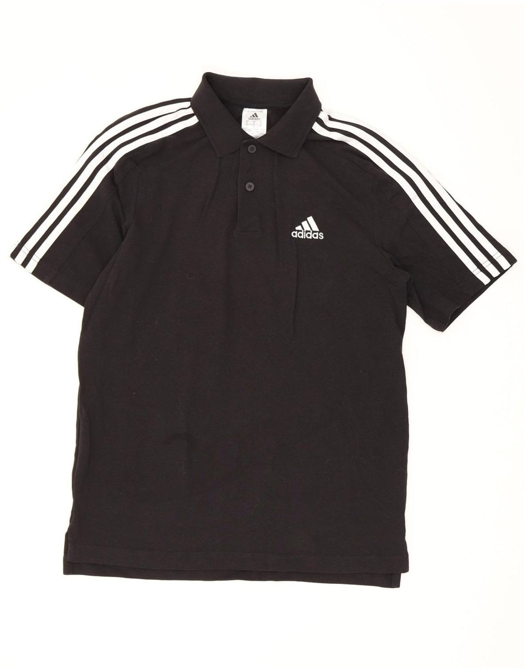 Męska koszulka polo Adidas, mała, czarna, bawełniana