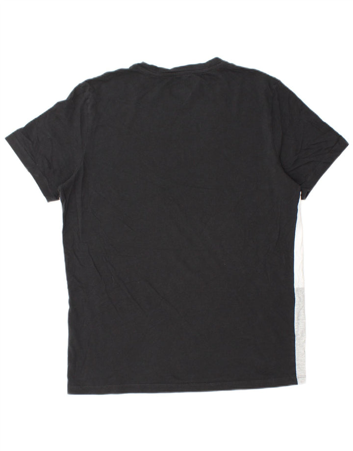 T-shirt męski Jack & Jones, duży, czarny, z blokami kolorów
