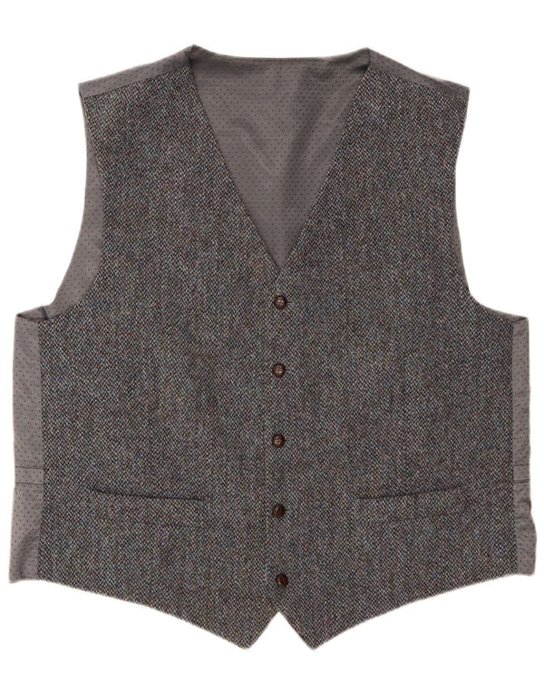 Kamizelka męska Harris Tweed 2XL Szara nowa wełna