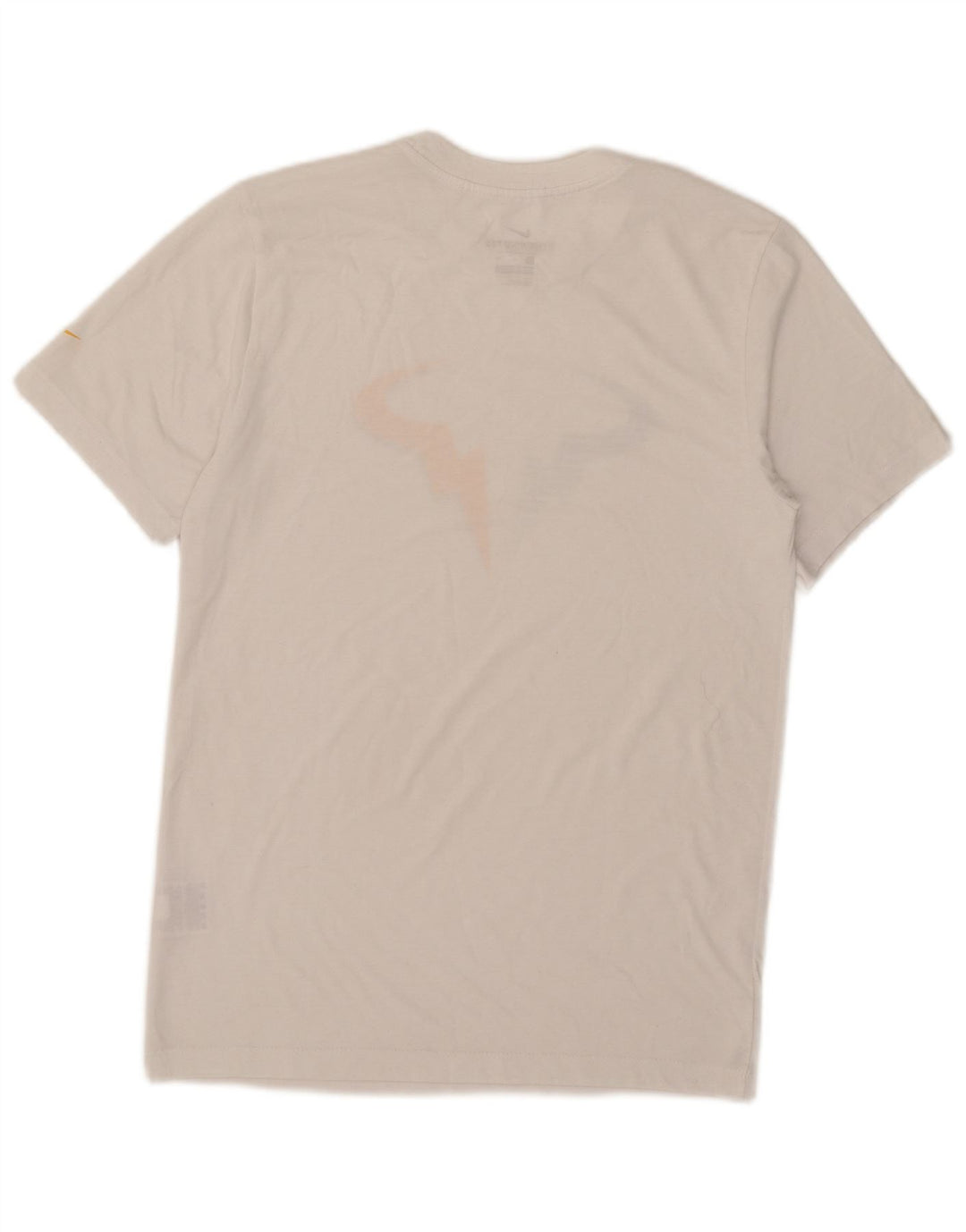 Męski T-shirt Nike Dri Fit z grafiką, mały, biały poliester