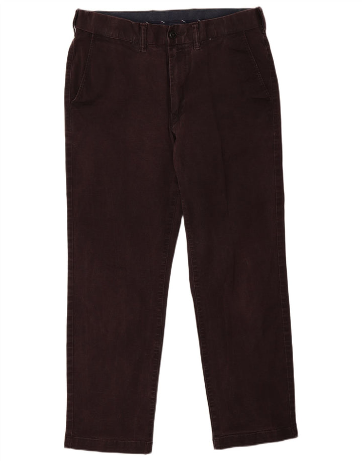 Spodnie męskie Marks & Spencer Heritage Regular Chino W32 L29 Burgundowe