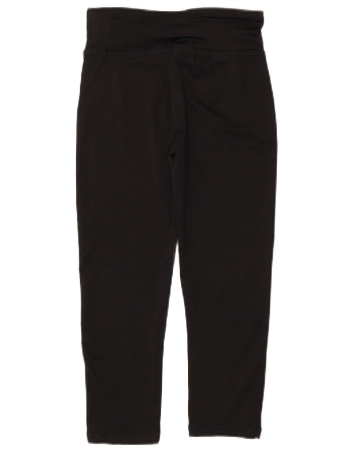 Dziewczęce legginsy Reebok Capri z grafiką 10-11 lat, czarny poliester