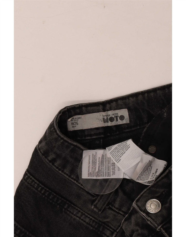 Damskie spodenki jeansowe Topshop w trudnej sytuacji W26, małe, czarne, bawełniane