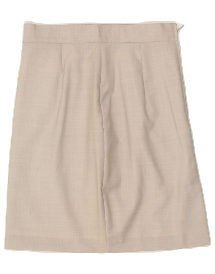 BENETTON Womens Straight Skirt IT 42 Medium W26  Grey Virgin Wool Vintage Benetton and Second-Hand Benetton from Messina Hembry 