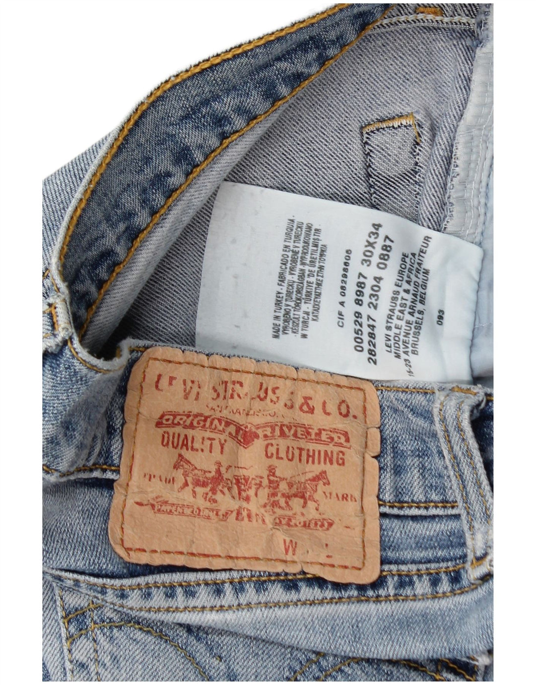 Damskie jeansy Levi's Bootcut W30 L32 Niebieskie bawełniane