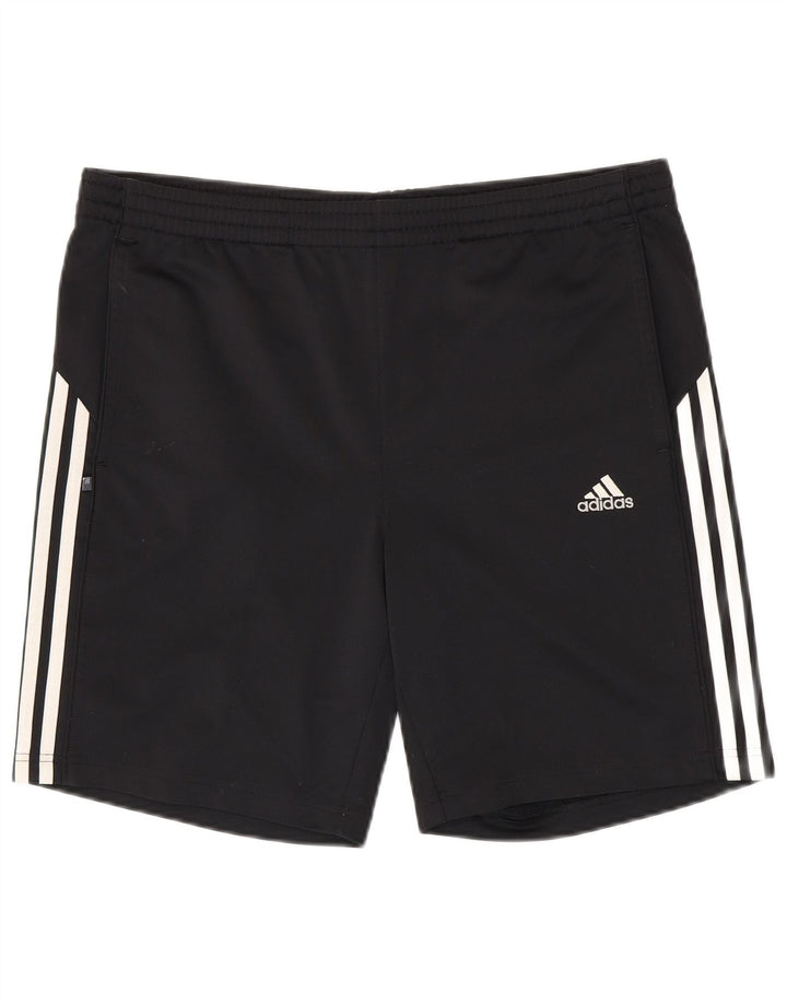 Męskie spodenki sportowe ADIDAS, duże, czarne, poliestrowe