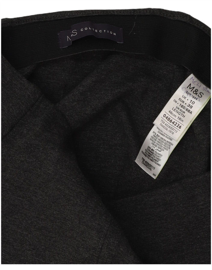Marks & Spencer Damska spódnica mini UK 10 Small W30 Szara wiskoza