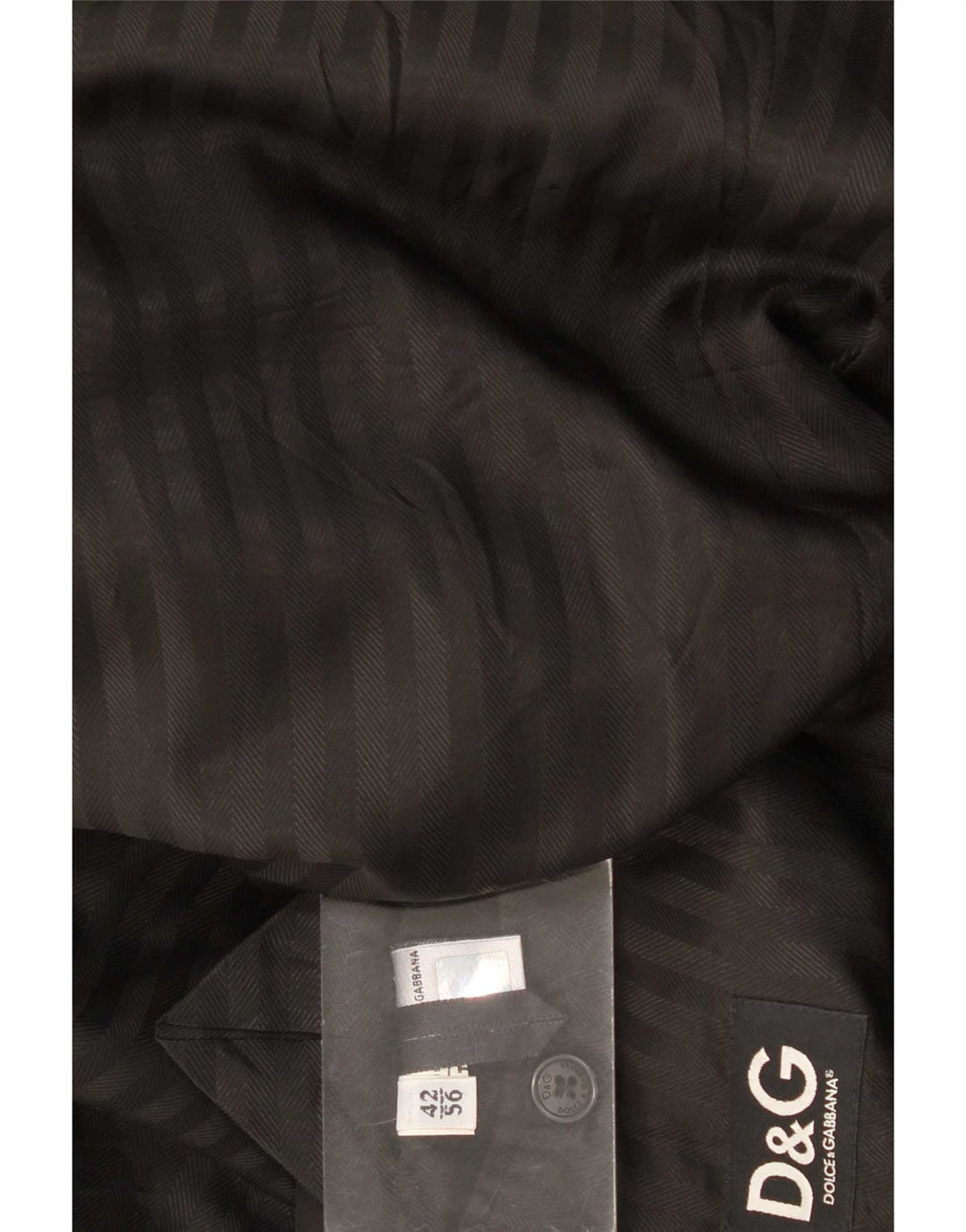 Płaszcz męski Dolce & Gabbana UK 42 XL w czarne prążki