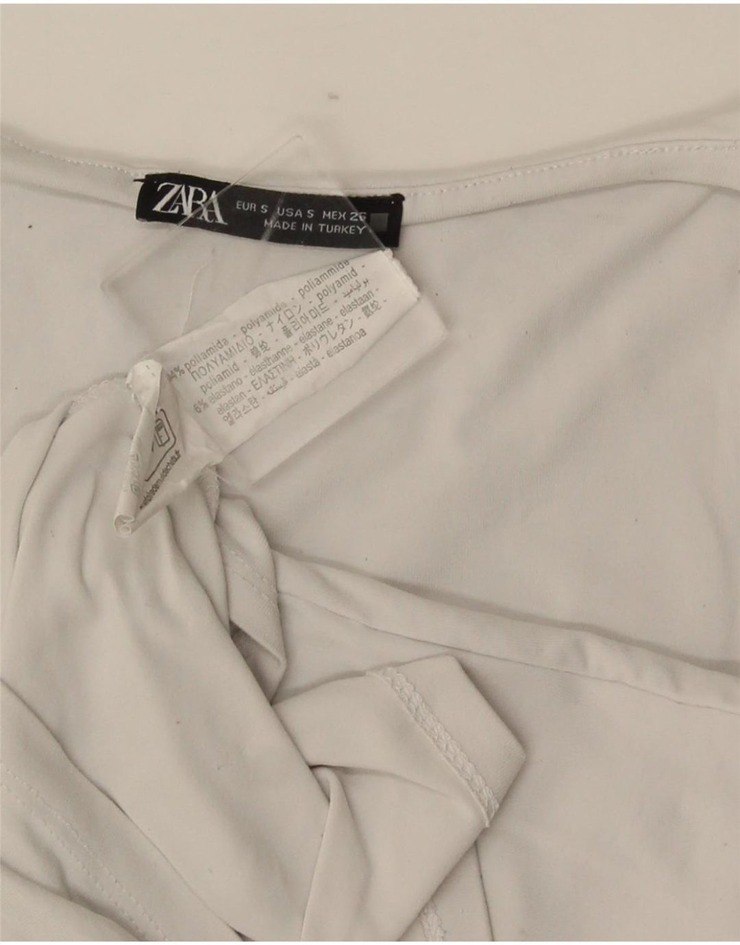 Damska kamizelka Zara Top UK 8 Small White Poliamid