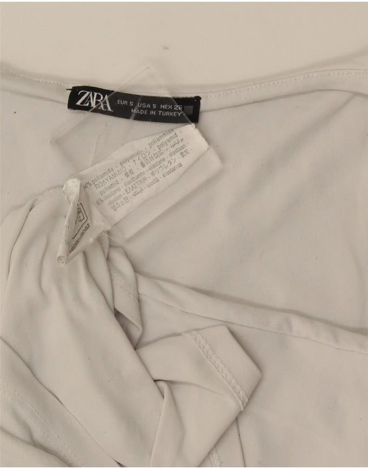 Damska kamizelka Zara Top UK 8 Small White Poliamid