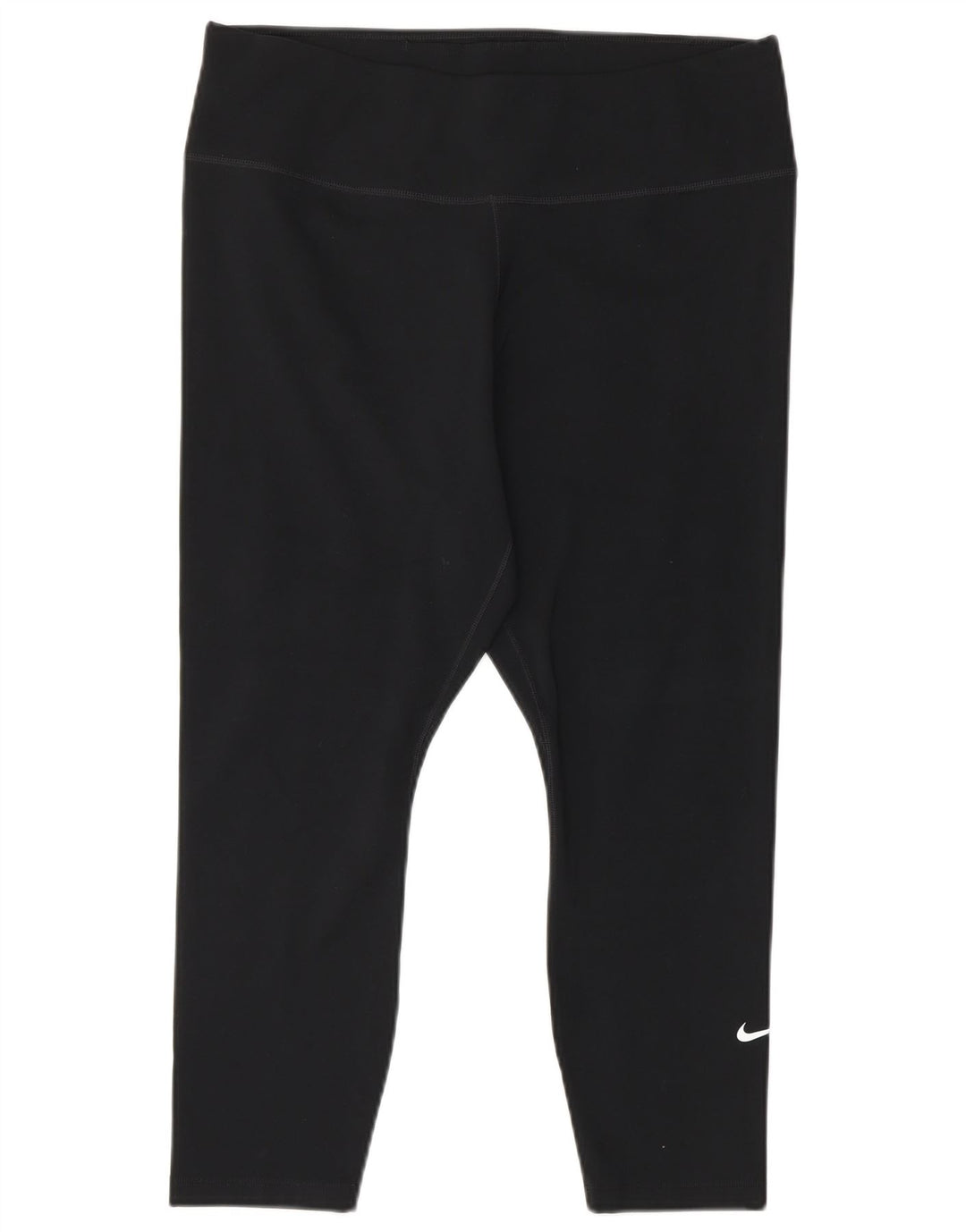 Damskie legginsy NIKE Dri Fit Capri UK 14, duże, czarne, poliestrowe