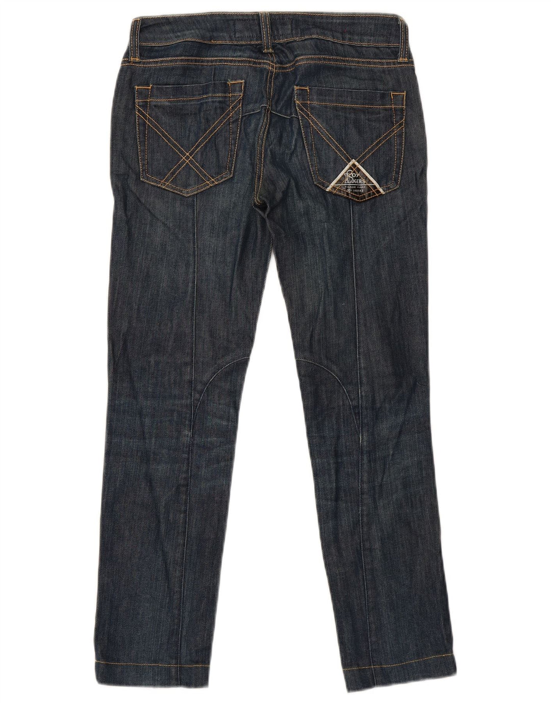 Damskie jeansy slim Roy Rogers W24 L28 Granatowa bawełna