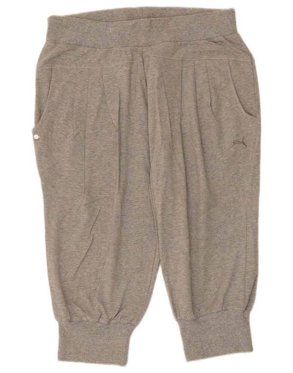 Damskie spodenki sportowe Puma Bermudy UK 14, duże, szare, nakrapiane, bawełniane