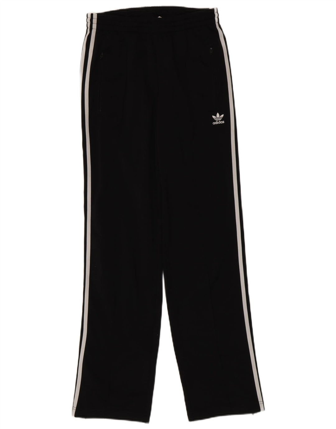 Damskie spodnie dresowe Adidas UK 8, małe, czarne, poliestrowe