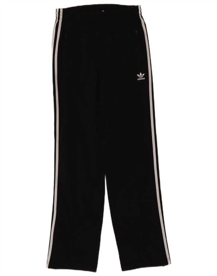 Damskie spodnie dresowe Adidas UK 8, małe, czarne, poliestrowe