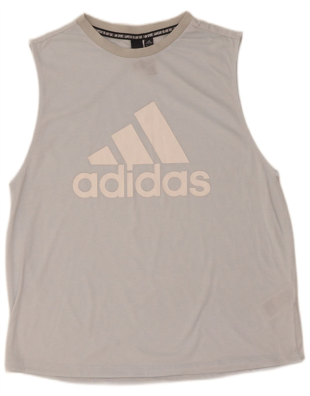 Damska kamizelka graficzna Adidas Top UK 12/14 Średni niebieski poliester