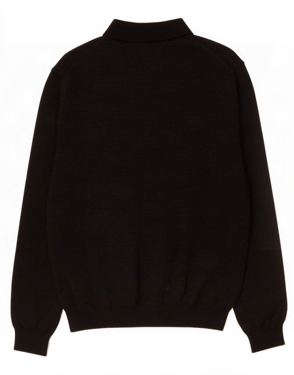Marks & Spencer Męski sweter polo, duży, szary, akrylowy