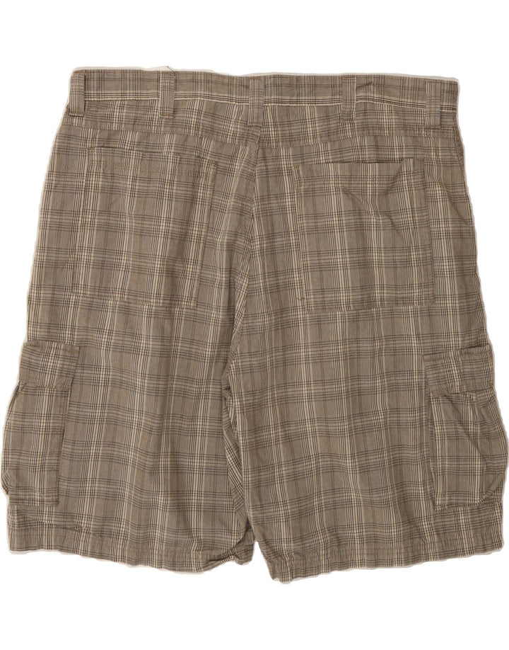 WRANGLER Mens Cargo Shorts W40 XL Grey Check Cotton Vintage Wrangler and Second-Hand Wrangler from Messina Hembry 