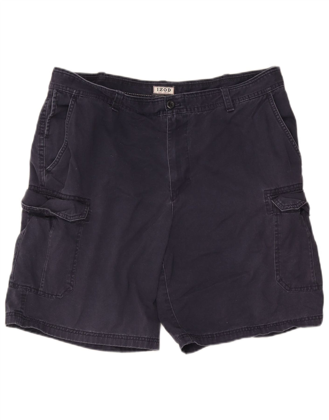 Męskie spodenki cargo Izod W38 XL, granatowe, bawełniane