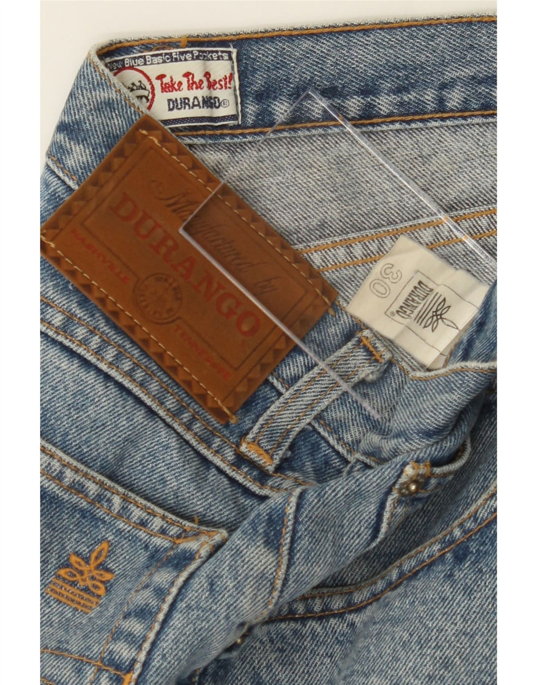 DURANGO Womens Loose Jeans W30 L30 Blue Cotton Vintage Durango and Second-Hand Durango from Messina Hembry 