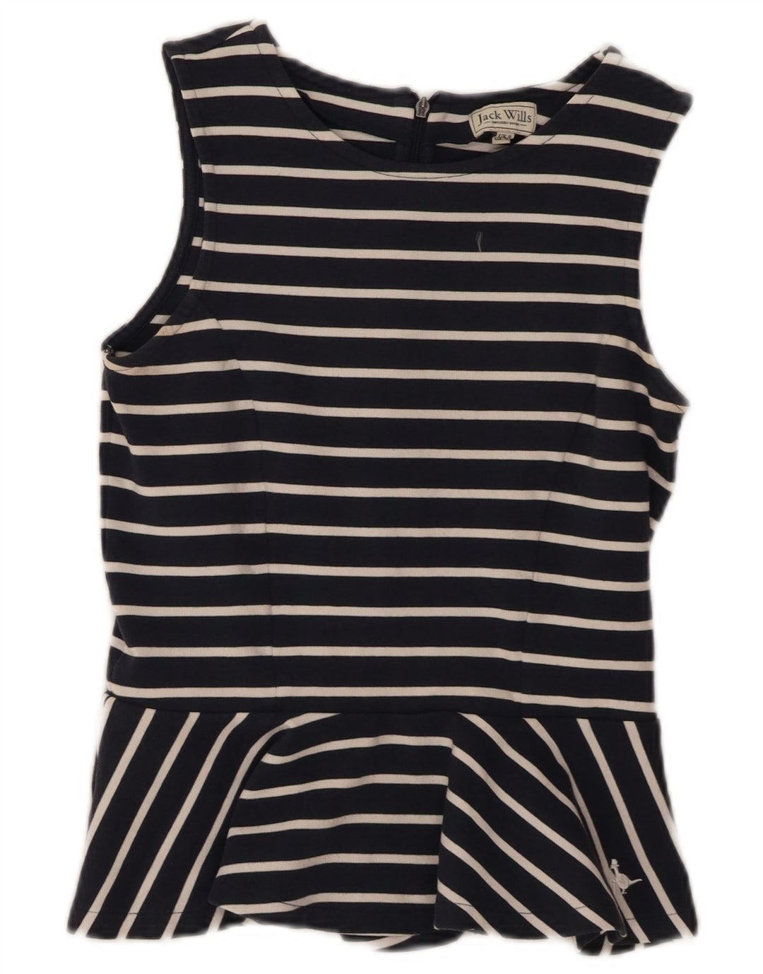 Bluzka damska Jack Wills Top UK 8 Small Navy Blue Striped Nautical